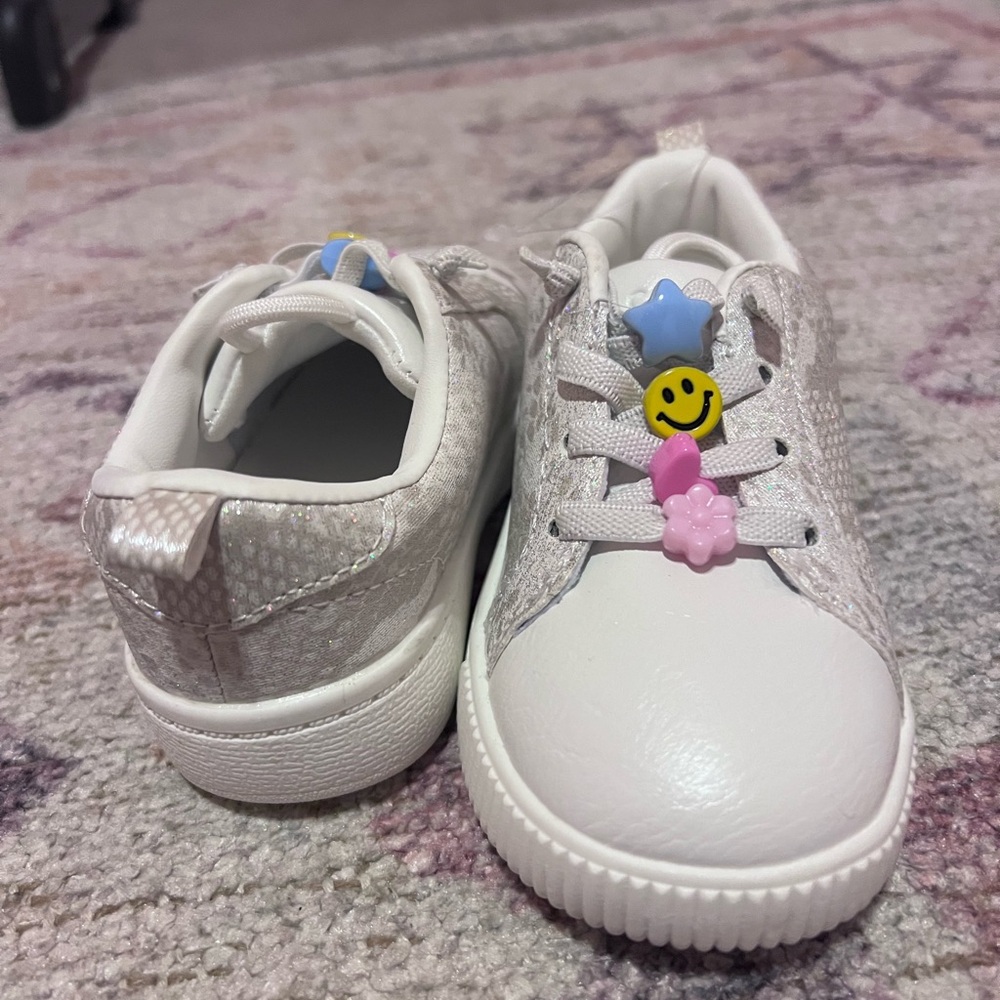 Carter’s Toddler Snakeskin Pull On Sneakers with Charms